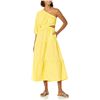 Image 1 : NEW THE DROP XS APRIL TIERED MIDI DRESS LEMON