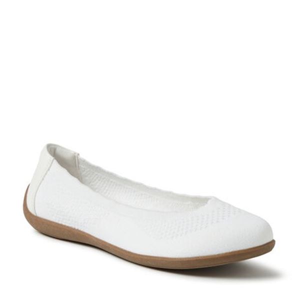 NEW THE ORIGINAL DEARFOAMS COMFORT WHITE FLATS