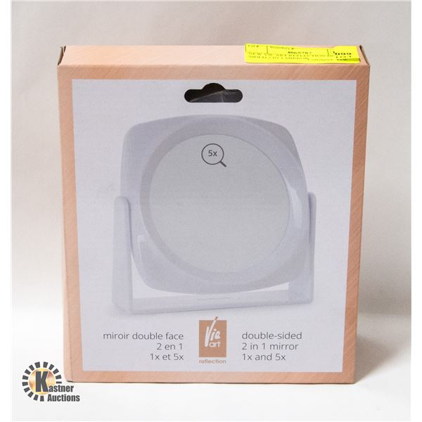 NEW VIE ART REFLECTION DOUBLE SIDED 2 IN 1 MIRROR