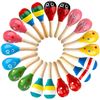Image 1 : NEW HEDUME 20 PACK MINI WOODEN FESTIVAL MARACAS