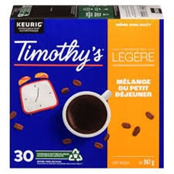 NEW 267G TIMOTHYS LIGHT ROAST BREAKFAST BLEND
