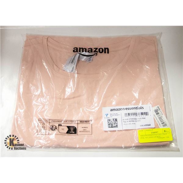 AMAZON ESSENTIALS SZ L PALE PINK  RELAXED SPORTS