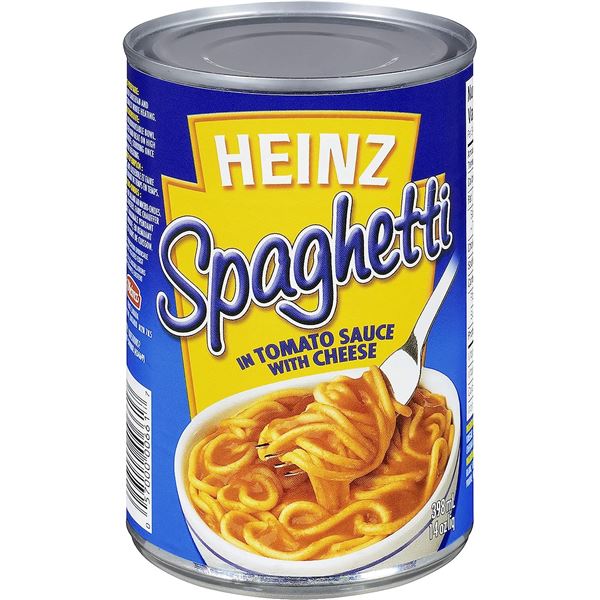 NEW CASE OF 24 CASE OF HEINZ SPAGHETTI IN TOMATO
