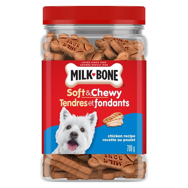 NEW 708G MILK BONE SOFT & CHEWY CHICKEN RECIPE