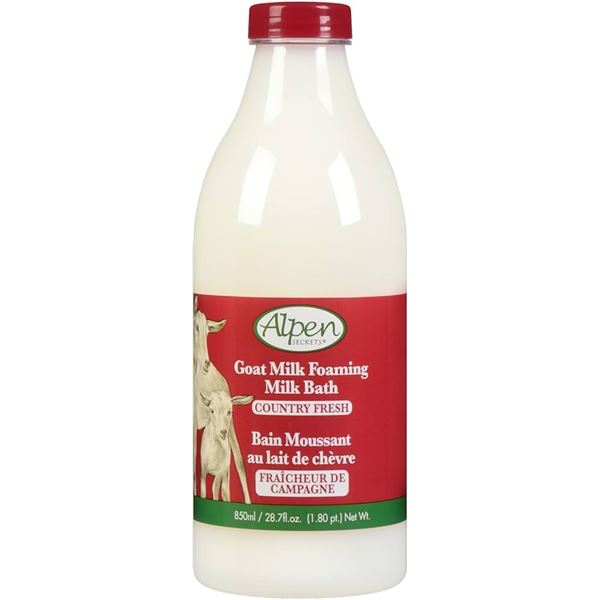 NEW 850ML ALPEN GOAT MILK FOAMING MILK BATH