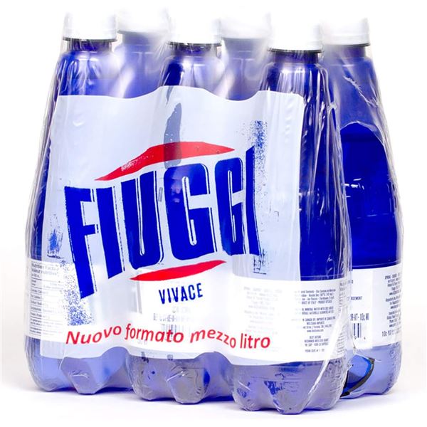 NEW 6 PACK FIUGGI VIVACE SPARKLING MINERAL WATER