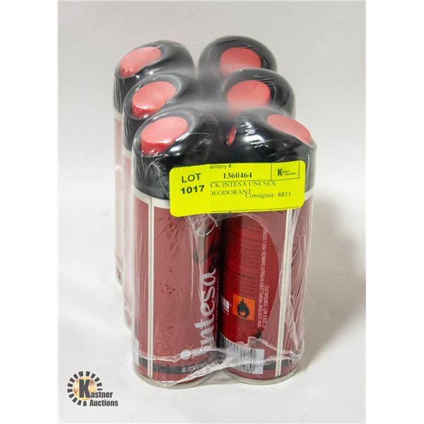 NEW 6-PACK INTESA UNI SEX PARFUM DEODORANT