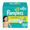 Image 1 : NEW PAMPERS SWADDLERS SIZE 4 DIAPERS 150 COUNT