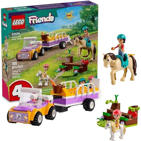 NEW REPACKED LEGO FRIENDS HORSE AND PONY TRAILER