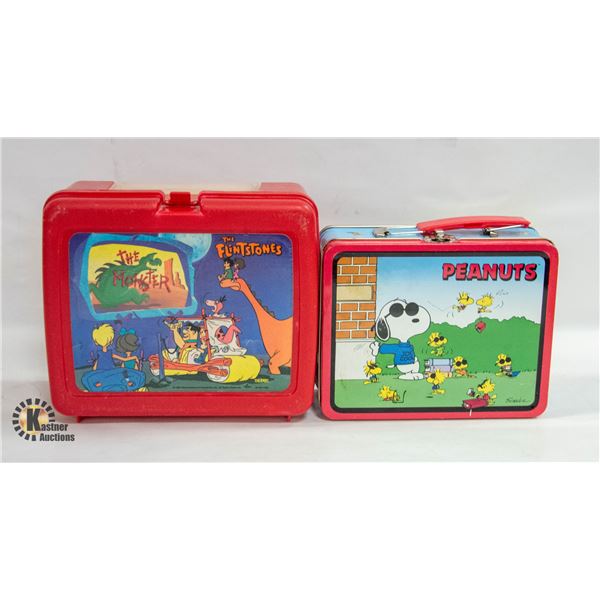 1994 -1998 CLASSIC LUNCH BOXES 1 PEANUTS & 1