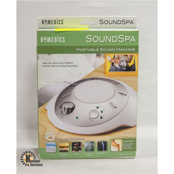 NEW IN BOX HOMEDICS SOUND SPA