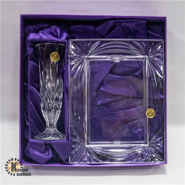 BAILIFF SEIZURE- ESSENCE RCR LEAD CRYSTAL 2PC GIFT