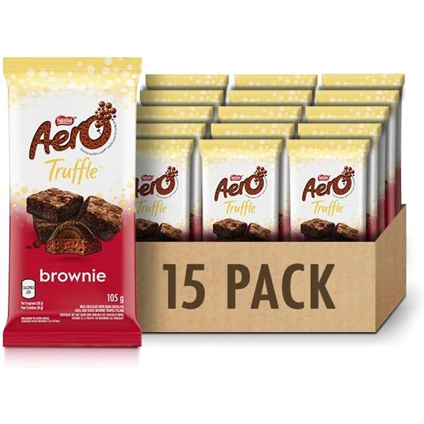 CASE WITH 15 X 105G AERO TRUFFLE BROWNIE BARS