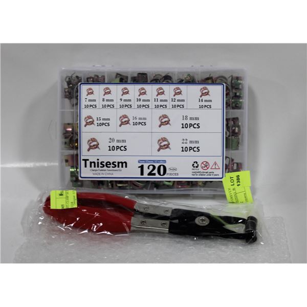 NEW TNISESM 120PCS  CLAMP SET -INCLUDES APPLICATOR