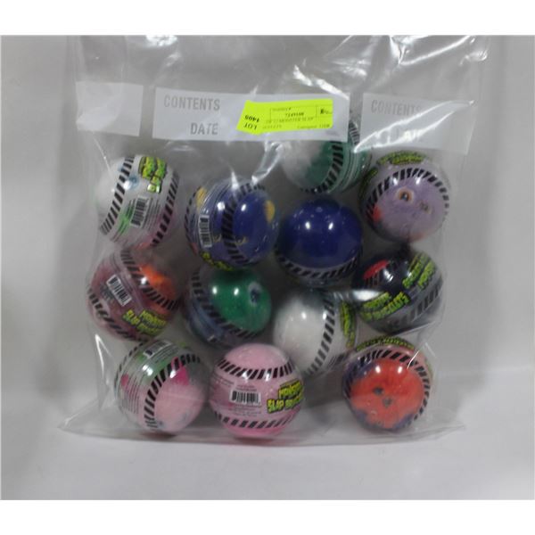 BAG OF 12 MONSTER SLAP BRACELETS