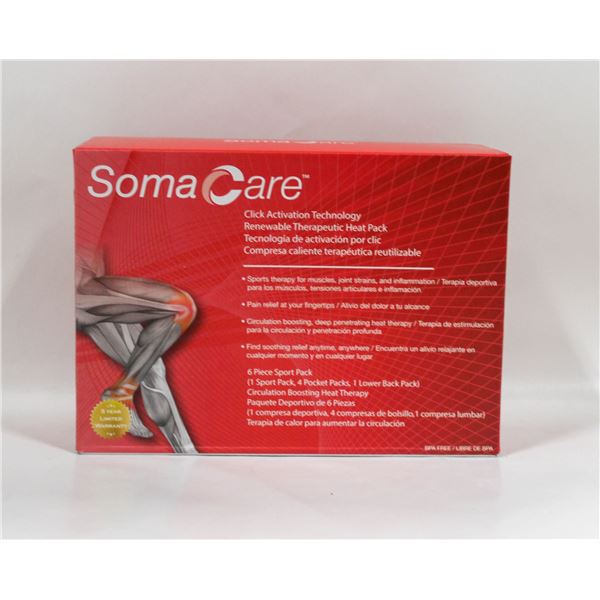 NEW BODY COMFORT REUSABLE HEAT PACKS - 6PCS SPORTS