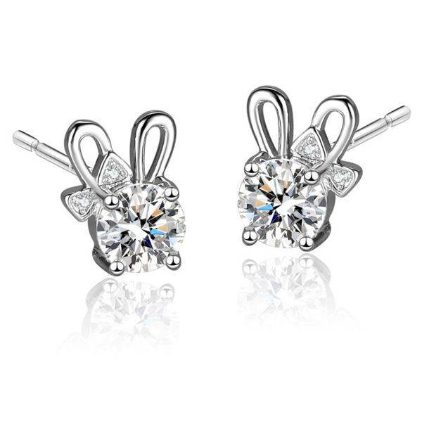 1 CT GRA CERTIFIED MOISSANITE 925 SILVER EARRINGS