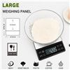 Image 3 : RECHARGEABLE DIGITAL SCALE W/ LCD BACKLIT DISPLAY