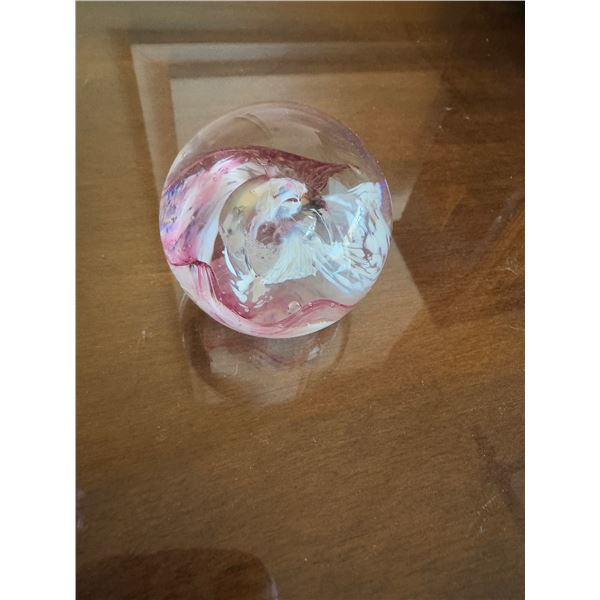 Signed paperweight