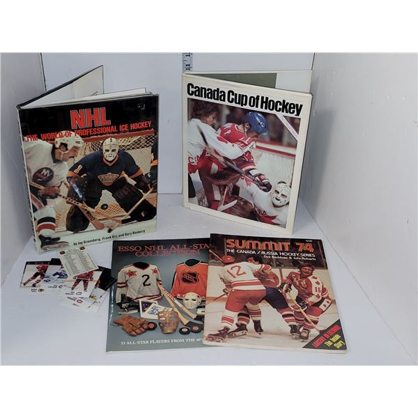 Lot of Vintage Hockey Books