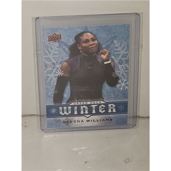 Serena Williams Upper Deck Winter Card