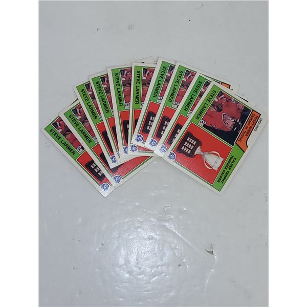 Lot of Steve Larmer Hockey Cards