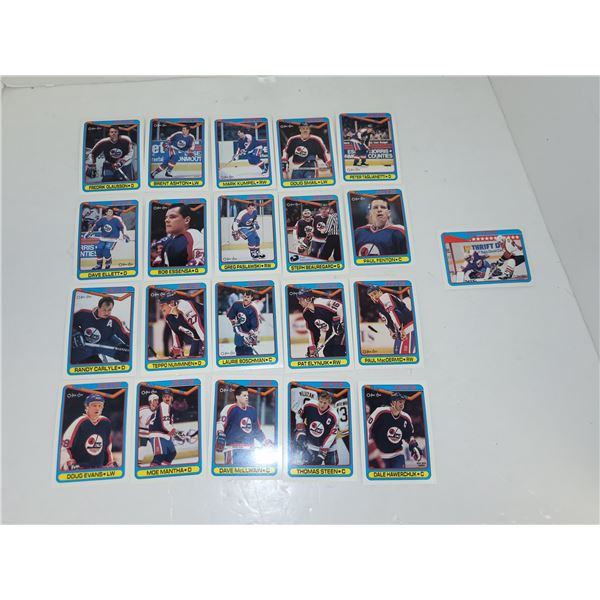 Lot of Vintage Winnipeg Jets Hockey Cards