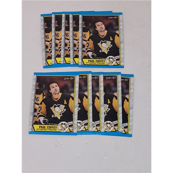 Lot of 1989 OPC Paul Coffey Hockey Cards