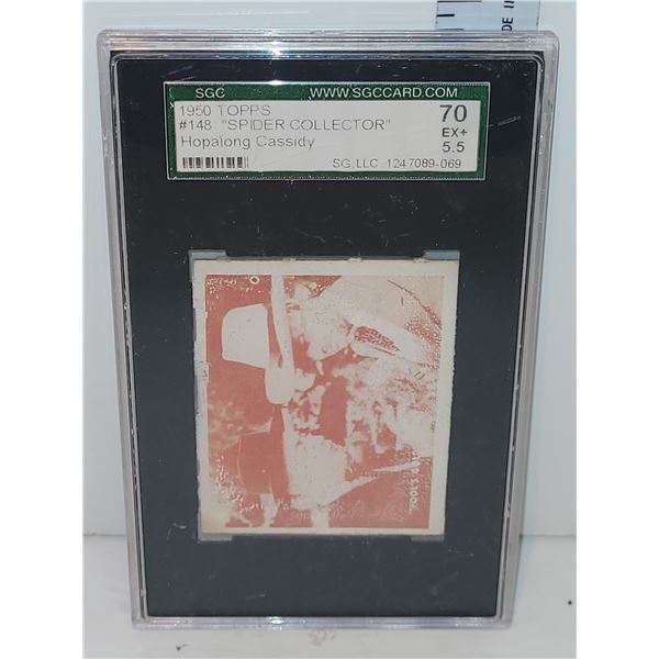1950 Topps #148 Spider Collector Hopalong Cassidy - Graded 70 EX+ 5.5