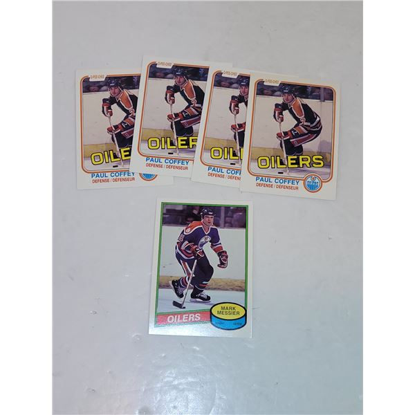 Lot of Paul Coffey & Mark Messier Vintage Hockey Cards