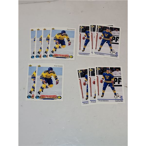 Lot of Peter Forsberg Hockey Cards