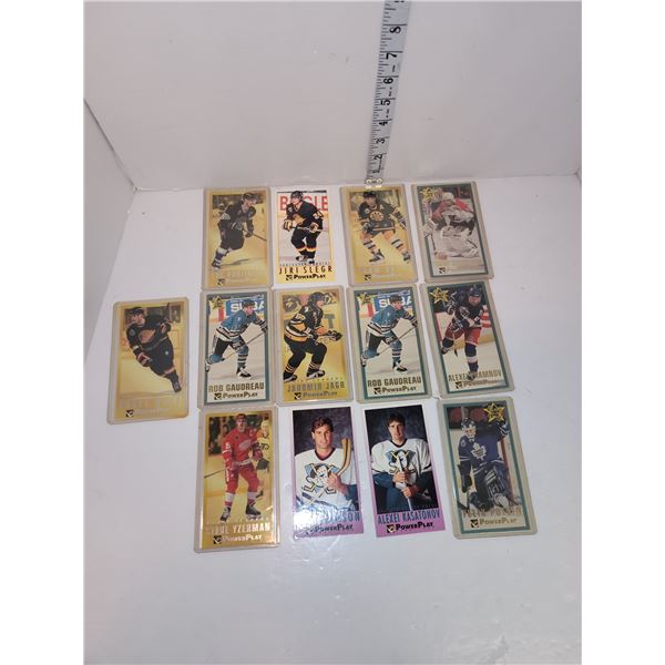 Lot of of Tall Vintage Fleer Hockey Cards