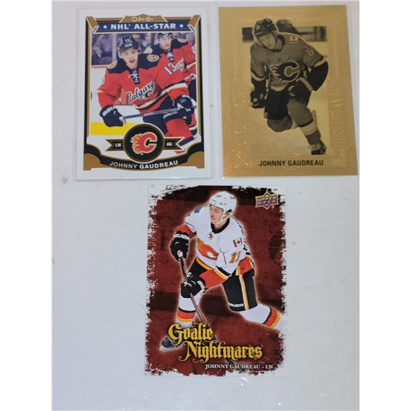 Lot of The Late Johnny Gaudreau Hockey Cards