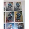 Image 3 : Sheet of 9 NHL Auto Cards