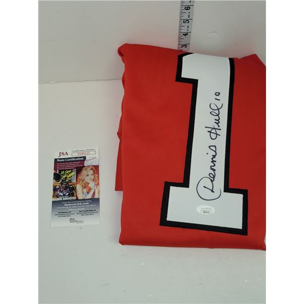 Signed Dennis Hull Jersey w/ COA