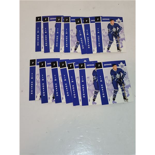 Lot of 14 Tim Horton NHL Hockey Cards