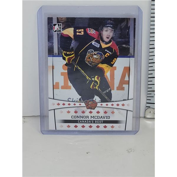 Erie Otters Connor McDavid Hockey Card in Top Loader