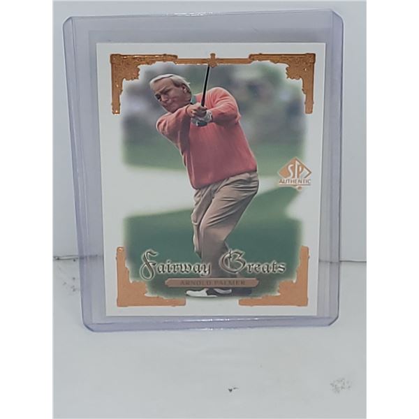 SP Authentics Arnold Palmer Gold Card in Top Loader