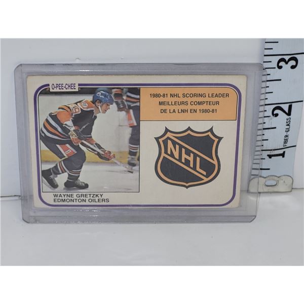 1981-1982 OPC Wayne Gretzky Card in Top Loader