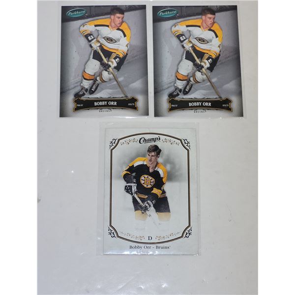 Lot of 3 Bobby Orr Hockey Cards
