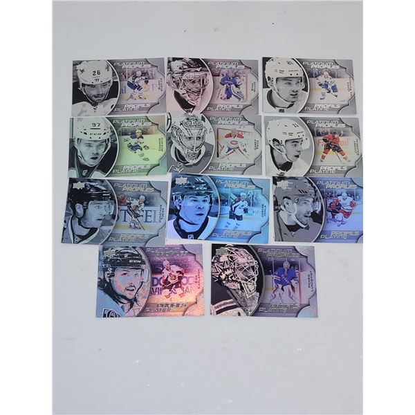 Lot of 11 Platinum Profile Hockey Cards