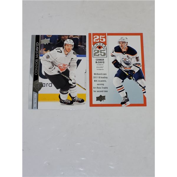 Lot of 2 Connor McDavid Hockey Cards