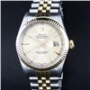 Rolex Men's Two Tone Champagne Tapestry Datejust Wristwatch