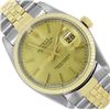 Image 1 : Rolex Mens Two Tone Champagne Index Datejust Wristwatch With Rolex Box
