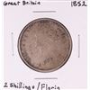 1852 Great Britain 2 Shillings/Florin Silver Coin