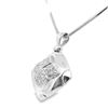 Image 3 : 18KT White Gold 0.65 ctw Diamond Pendant with Chain