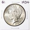 Image 1 : 1934 $1 Peace Silver Dollar Coin