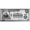 1902 $10 The New London City National Bank, CT CH# 1037 National Currency Note