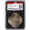 Image 1 : 1883-O $1 Morgan Silver Dollar Coin NGCX Mint State 9.2 VaultBox Amazing Toning