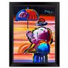 Image 1 : Peter Max "Umbrella Man" Original Mixed Media on Paper